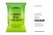 Chips Bag Mockup, a Product Mockup by Smarty Mockups (Thumbnail 1 of 5)