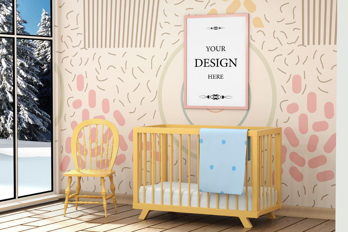 Abstract cozy children's room, a Print Template by Larser (Photo 1 of 2)
