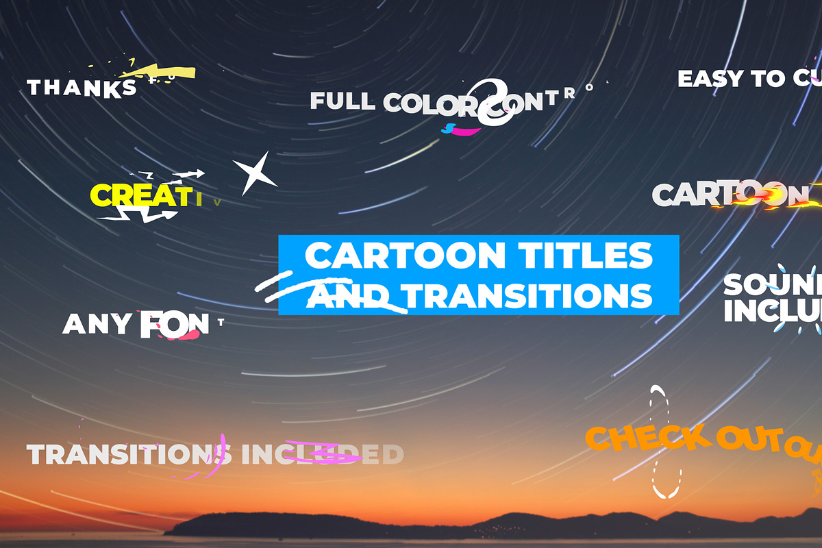 Cartoon Titles | After Effects, a Templates & Theme by FlashFXbox (Photo 1 of 2)