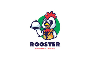 Rooster Mascot Cartoon Logo, a Branding & Logo Template by Artnivora.Std