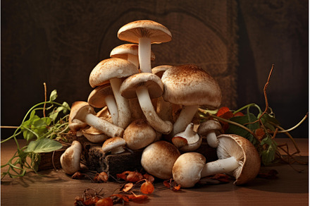 Fresh Organic mushrooms. Generate Ai, a Food & Drink Photo by Ylivdesign