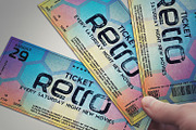 Stylish retro ticket, a Card Template by Tzochko (Thumbnail 5 of 5)