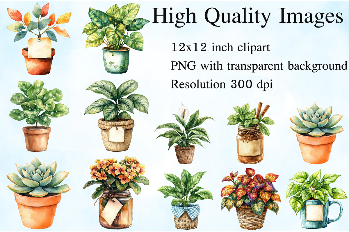 Positive Autumn Houseplant PNG, an Illustration by Craft Nest (Photo 2 of 6)