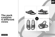 Slide Sandals Mock-up, an Apparel Mockup by Mocca Mockups Store (Thumbnail 2 of 9)