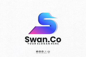 Swan.Co Gradient Logo Design