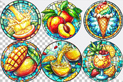 Summer Stained Glass Clipart Bundle., an Illustration by SVGArt (Thumbnail 2 of 9)