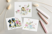 Cute Fluffy Tea Time, an Animal Illustration by Budogoshch (Thumbnail 7 of 15)
