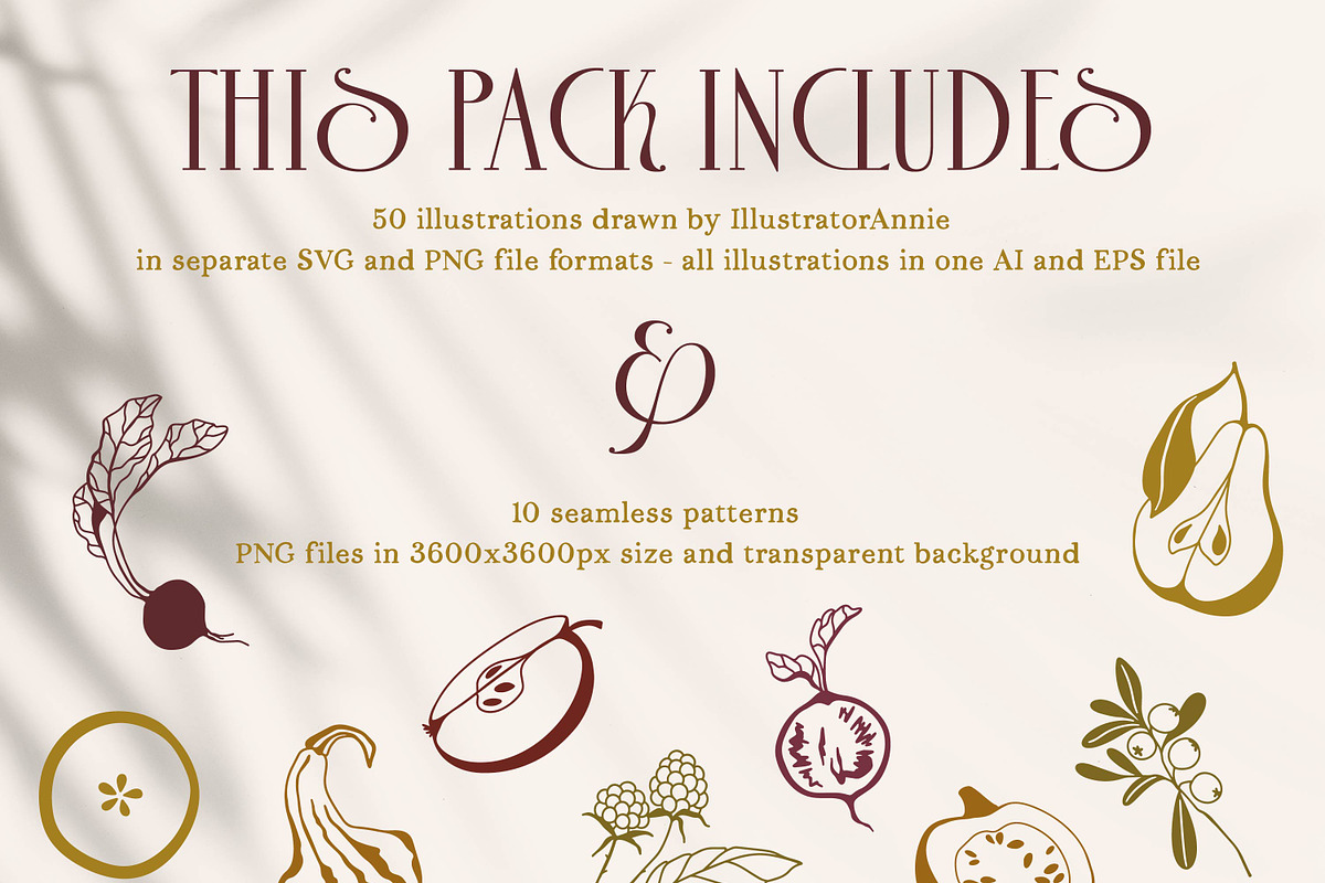 Autumn Harvestables-fruits & berries, a Food Illustration by IllustratorAnnie (Photo 3 of 10)