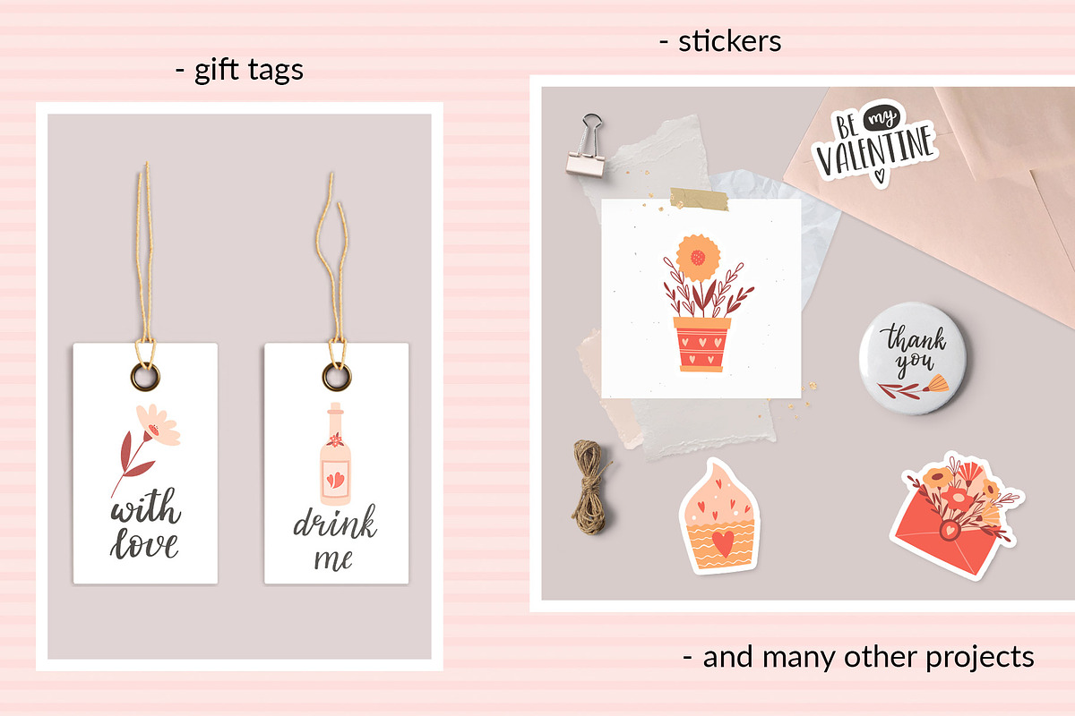 Valentine's day. Cards & Patterns, a Decorative Illustration by Valeria Soloveva (Photo 16 of 17)