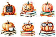 Fall Halloween Book Pumpkin Teache, an Illustration by DreamArtGraphic (Thumbnail 5 of 5)