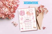 Baby Shower Invitation Template, an Invitation Template by SimoDigitalArt (Thumbnail 3 of 9)