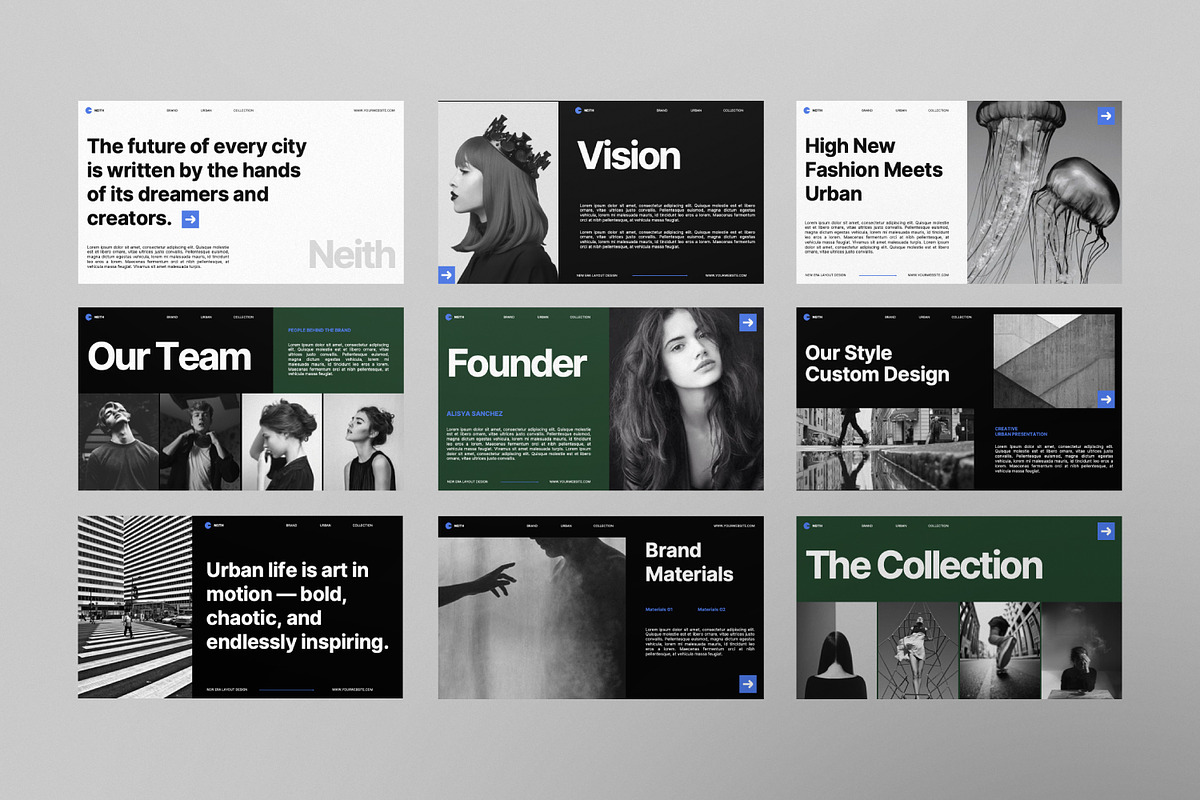 NEITH Urban Google Slide Template preview 6