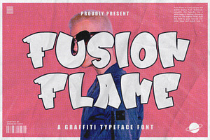 Fusion Flame - Graffiti Display Font