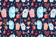 Funny colorful monsters, a Pattern Graphic by Tanor (Thumbnail 4 of 16)