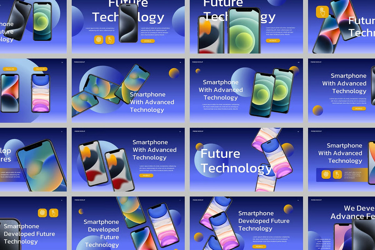 Phone Mockup Keynote Templates, a Presentation Template by Fit-tee (Photo 2 of 2)