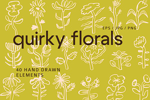 Quirky Florals Hand Drawn collection, an Object Illustration by Lena Nikolaeva