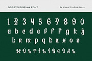 Gorevo - Vintage Font, a Blackletter Font by Viswal Studio (Thumbnail 5 of 6)