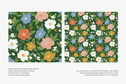 vintage seamless floral pattern set, a Pattern Graphic by Patishop Art (Thumbnail 3 of 14)