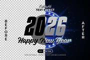 2026 Text Effect Silver 3D Style, a Layer Style Add-On by Mockmenot (Thumbnail 2 of 3)