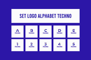 Set of Logo Alphabet Numberic, a Branding & Logo Template by Lucky Creative