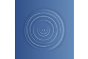 Water ripple effect top view, an Illustration by Things for designers