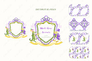Mardi Gras Animals Elegant Crest DIY, a Graphic by LABFcreations (Thumbnail 3 of 4)