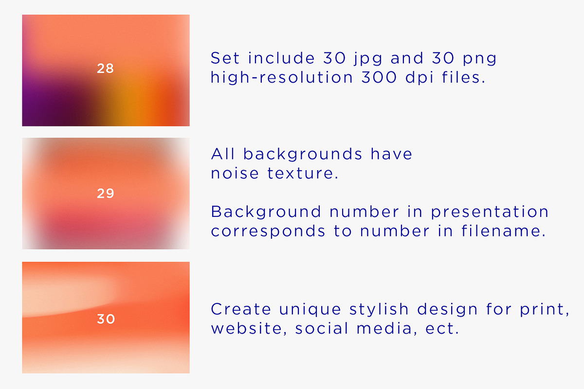 30 Electric Tangerine Gradients, a Texture Graphic by Olha Kozachenko (Photo 5 of 9)