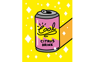 Soda Can Pink