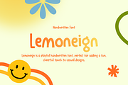 Lemoneign Display Font, a Handwritten Font by Teesley Type Foundry (Thumbnail 1 of 15)