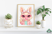 Cute Coquette Easter Bubblegum Bunny, an Illustration by Craft Nest (Thumbnail 6 of 6)