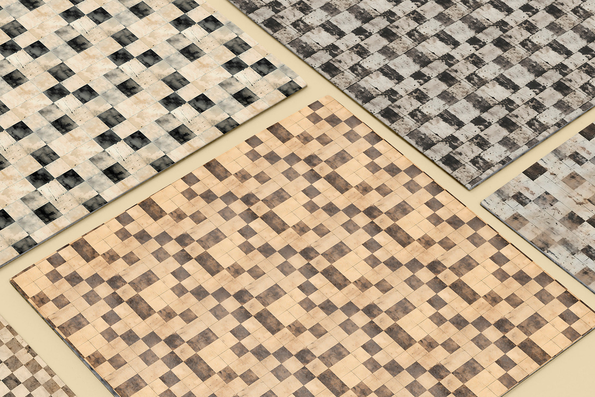 20 Seamless Grunge Chessboard Set, a Pattern Graphic by Nordic Design (Photo 3 of 9)
