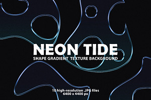 Neon Tide Shape Gradient Background