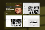 AURA / Brand Guideline Template, a Brochure Template by Slide-Agency (Thumbnail 10 of 11)