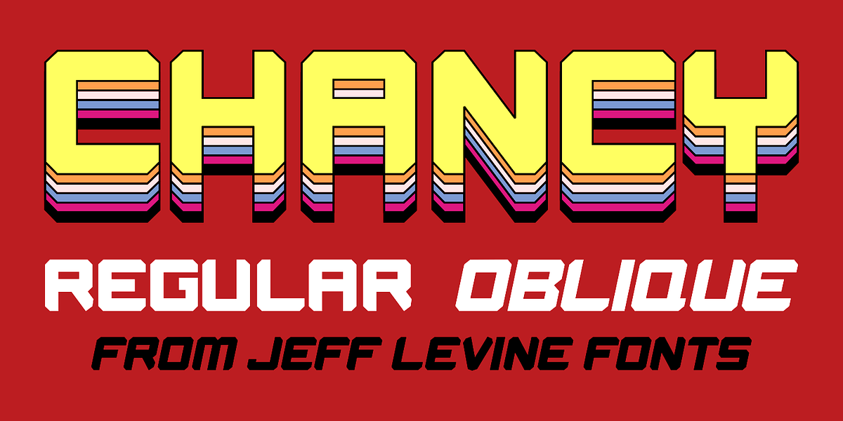Chancy JNL, a Sans Serif Font by Jeff Levine Fonts (Photo 1 of 5)
