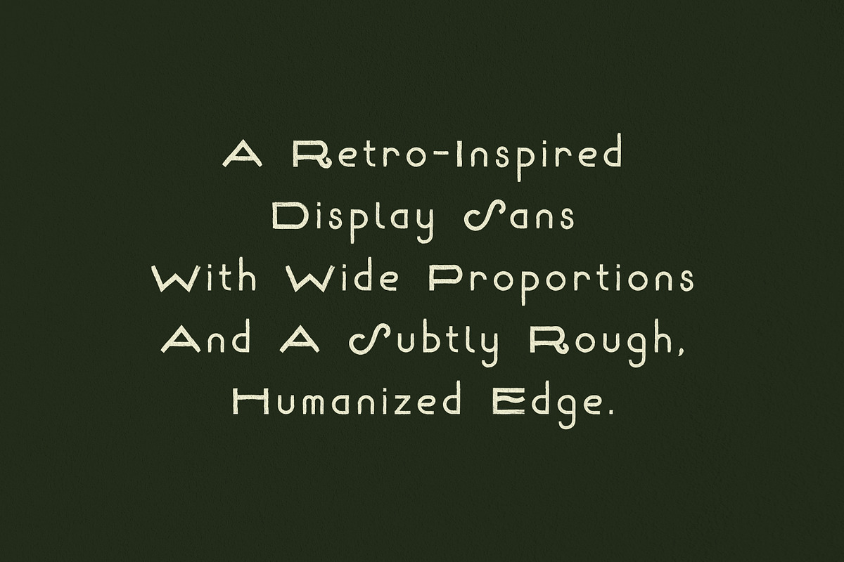Retrograde Wide Vintage Placard Sans, a Sans Serif Font by Struvictory.art (Photo 2 of 10)