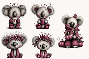 Whimsical Halloween Koala Clipart, a Seasonal Illustration by Designworld (Thumbnail 5 of 8)