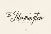 The Bloomington Font, a Script Font by Ivan Rosenberg