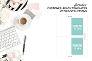 Note Card Templates for InDesign, a Stationery Template by Michelle Hickey Design (Thumbnail 3 of 6)