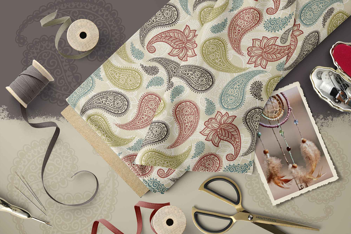 Paisley Patterns Collection, a Pattern Graphic by ilonitta (Photo 2 of 12)