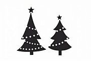 Cozy Holiday Tree Silhouette Designs, an Illustration by Gaye Art (Thumbnail 7 of 21)
