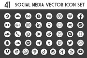 41 Icons Social Media Vector pack, an Icon by FourLeafLover (Thumbnail 4 of 6)