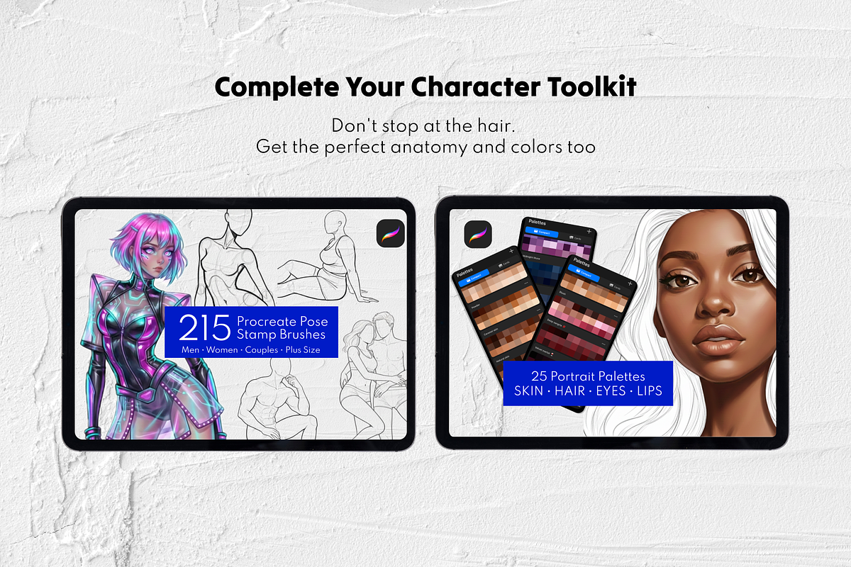 250 Male Hairstyles Procreate Stamps, a Brush Add-On by Selentaori Studio (Photo 12 of 13)
