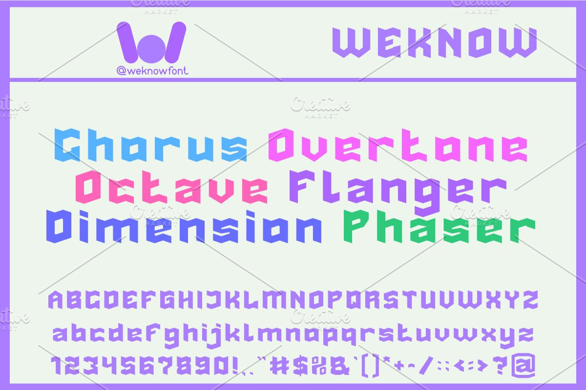 Delay Effect font, a Font by weknow (Photo 3 of 8)