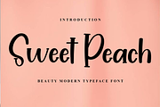 Sweet Peach, a Script Font by FreshTypeINK (Thumbnail 1 of 8)