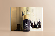 Violet Glass Cosmetic Bottle Mock-up, a Cups & Container Mockup by pmvch (Thumbnail 6 of 20)