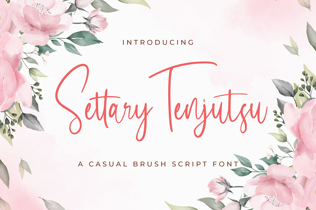 Settary Tenjutsu - Handwritten Font, a Script Font by StringLabs (Photo 1 of 9)