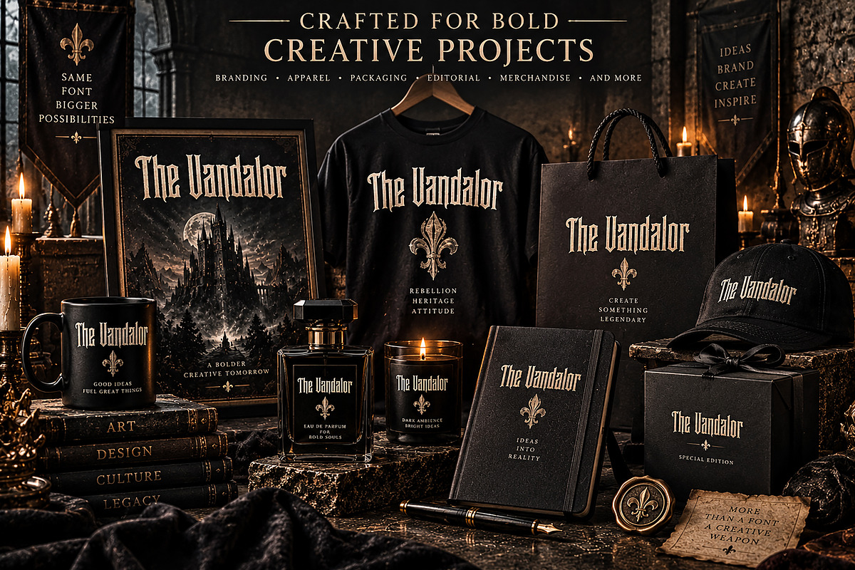 The Vandalor, a Blackletter Font by Wow Magic (Photo 2 of 5)
