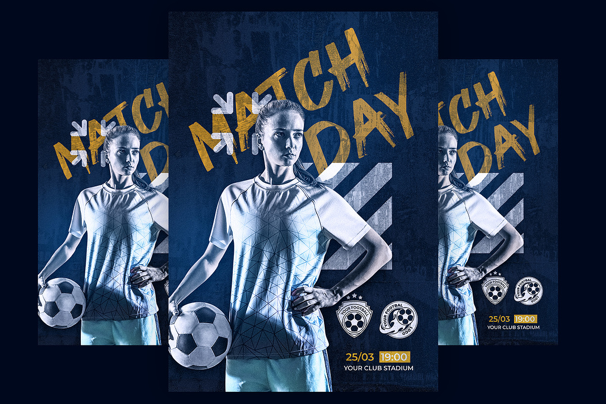 Soccer or Football Flyer Template, a Flyer Template by Samtiv Studio (Photo 2 of 3)
