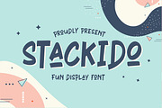 Stackido – Fun Display Font, a Sans Serif Font by Almarkhatype (Thumbnail 1 of 8)
