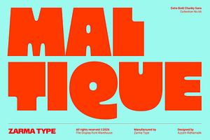 Maltique – Extra Bold Chunky Sans